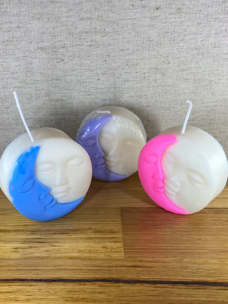 A Touch of Sage - Moon Sun Face Candle