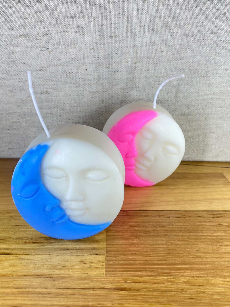 A Touch of Sage - Moon Sun Face Candle